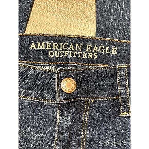 American Eagle Outfitters Dark Blue Women's Jeans 14 Short - Picture 3 of 9